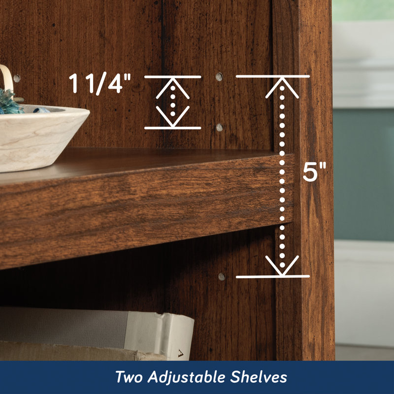 Hartman Bookcase, Washington Cherry, (2 Shelves) 29.92" H x 35.28" W x 13.31" D