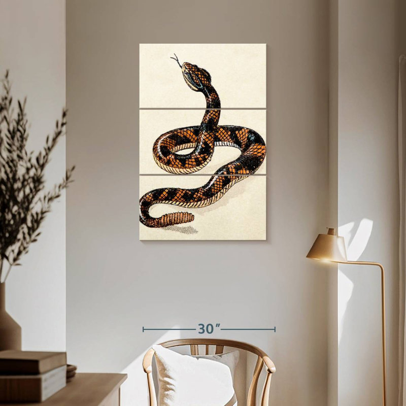 Brampt Rattlesnake, 57" H x 36" W