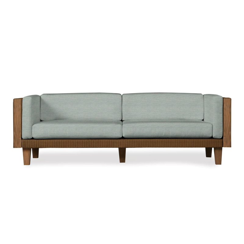 Catalina Outdoor 3 - Seat Patio Sofa, Linen, Demo Mist