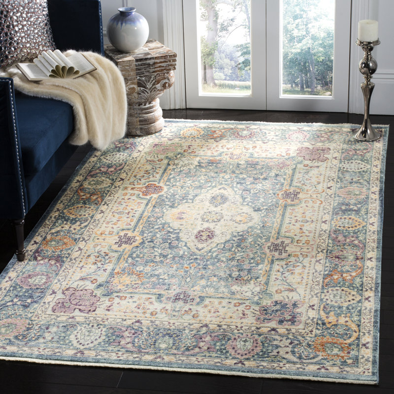 Aviston Oriental Viscose Area Rug, Rectangle 152 x 244 cm