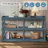 Console Table With 3-Tier Open Storage Spaces And Roman Column Effect Support Legs,Narrow Sofa Entry Table For Living Room, Entryway And Hallway-485726238