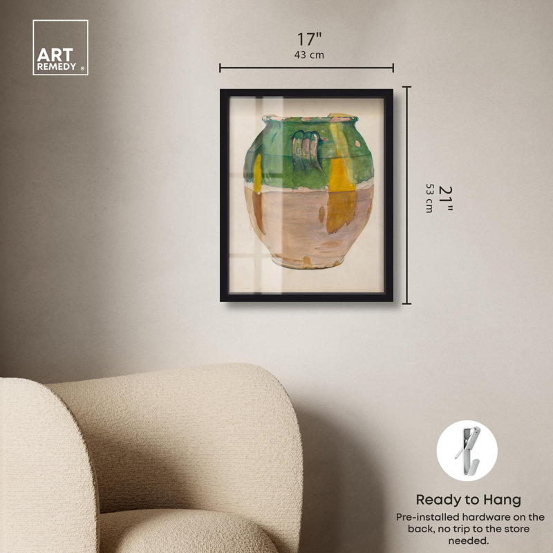 «Humble Vessel Shadowbox Print» par Art Remedy, Noir, H 21 po x l 17 po