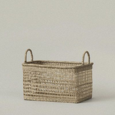 Salema Rectangular Seagrass Basket - Medium
