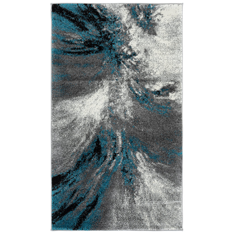 Donnovan Performance Abstract Rug, Rectangle 2'3" x 4'