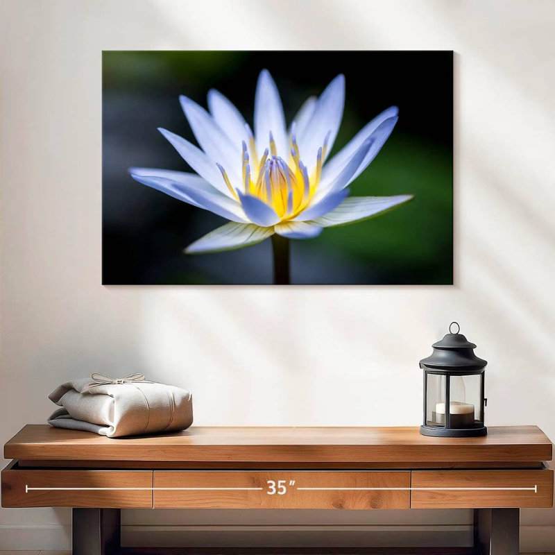 Fleur de lotus Harnek Violet, H 16 po x l 24 po