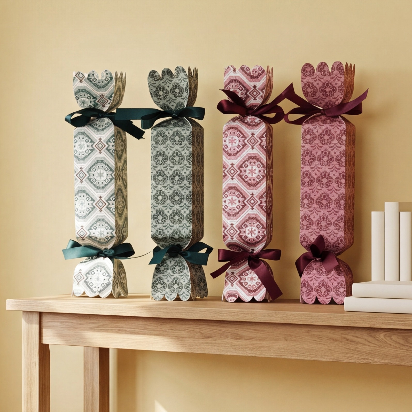 Printed Paper Candy-Shaped Gift Box Accent