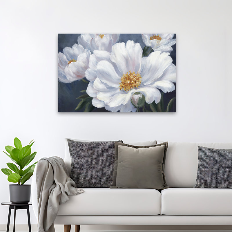Plants, Flowers, Peonies Wall Art, 32" H x 48" W