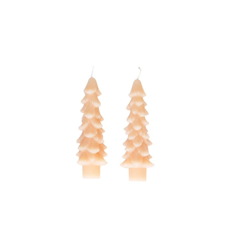 Unscented Taper Candle, Blush