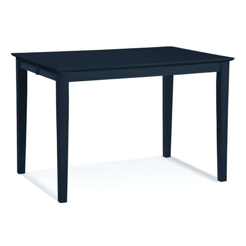 Hues Solid Wood Dining Table, Navy