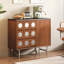 Buffet de 39,37 po en bois massif fritté de style moderne | Grand rangement pour le salon