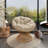 41.5" Ergonomic Wicker Chair With 360° Swivel, Thick Cushion, Iron Frame-2036741065