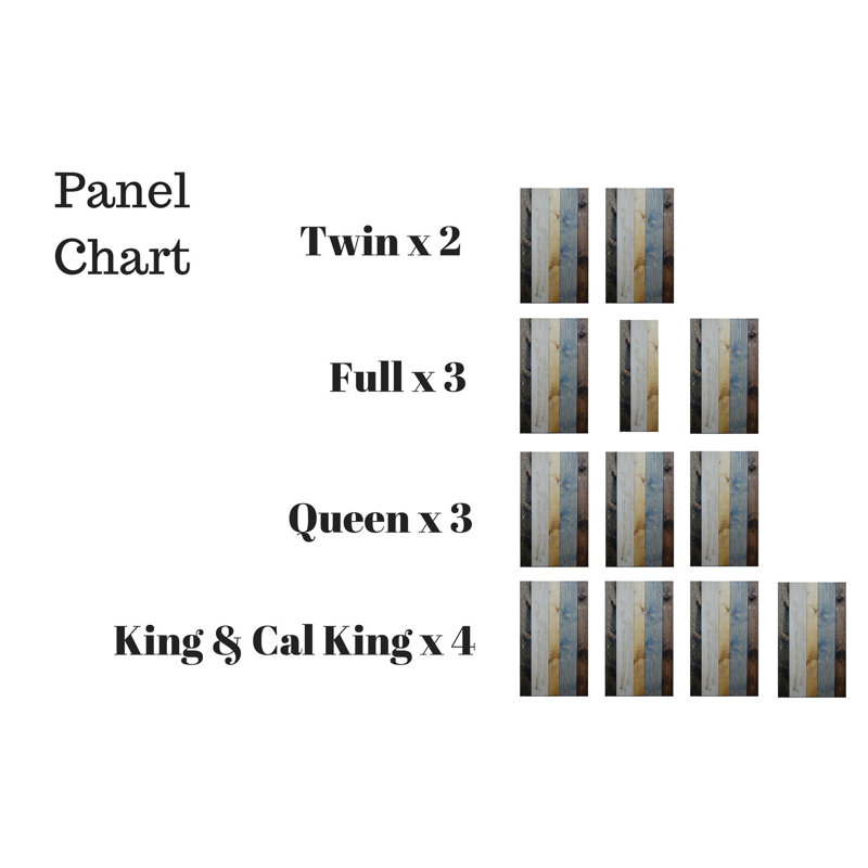 Davel Solid Wood Headboard, King, Dark Brown