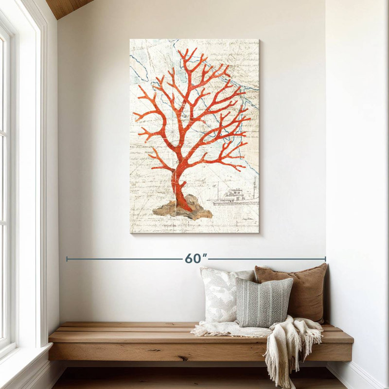 Brampt Textured Coral, 45" H x 30" W