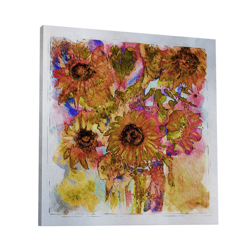 " Festive Bouquet V ", 16" H x 16" W x 1.5" D