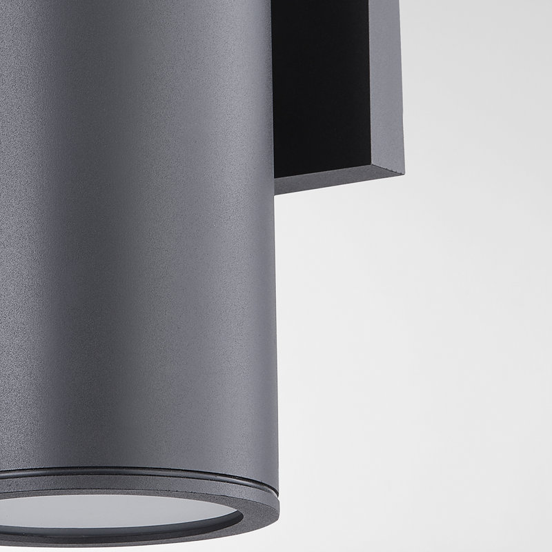 2 - Light Armed Sconce, Textured Black