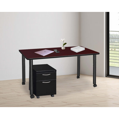 Regency Kee Mobile Desk with Storage