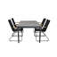 Aldean 4 - Person Acacia Patio Dining Set with Extendable Rectangular Table
