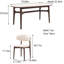 Rock plate dining table and chair combination-105006527