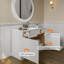 Armoire de base pour évier Homeibro, portes à fermeture douce, pour la salle de lavage, la salle de douche, la buanderie-87690898-87690897