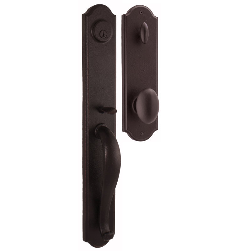 Weslock Wiltshire Entry Handle with Durham Lever, Oil Rubbed Bronze