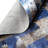 Blue Leaf Cowhide Patchwork Rug 4 X 6 Ft-593605870