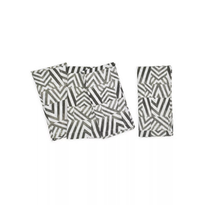 Abstract Linen Square Napkins