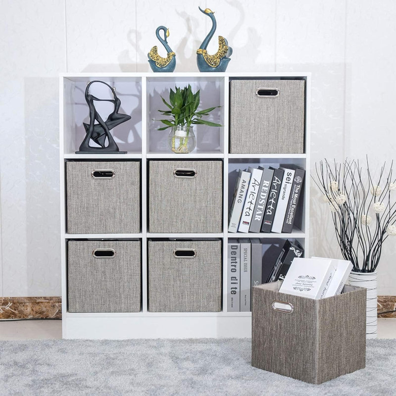 Ebern Designs Rhonda Blended Fabric Decorative Bin