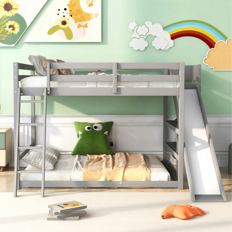Full Over Full Bunk Bed With Ladder
