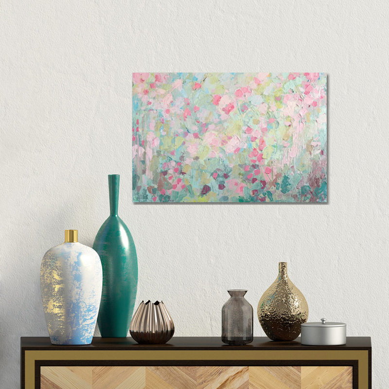 Dancing Sakura Tree- Gallery-Wrapped Canvas Giclée, 12" H x 18" W