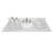 Wenty 13.625'' White Stone Rectangular Bathroom Sink