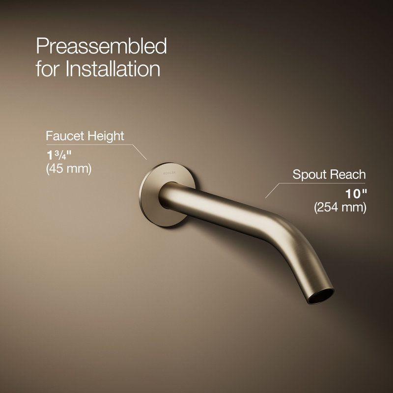 Components Wall-Mount Bathroom Sink Faucet Trim, Bronze