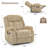 39.3" Wide Modern Plush Heated Massage Manual Recliner-1024799589