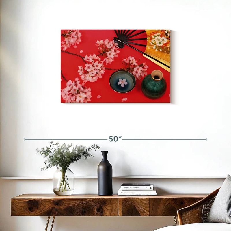 Yarlin Cherry Blossom Tea, 20" H x 30" W