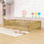 Lit plateforme simple en bois-440085804