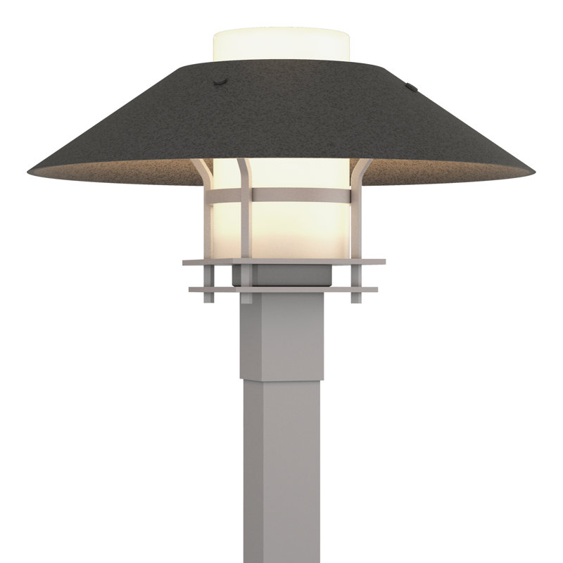 Henry 1 - Light 15.8" H Hardwired Lantern Head, Frosted, Natural Iron, Coastal Burnished Steel