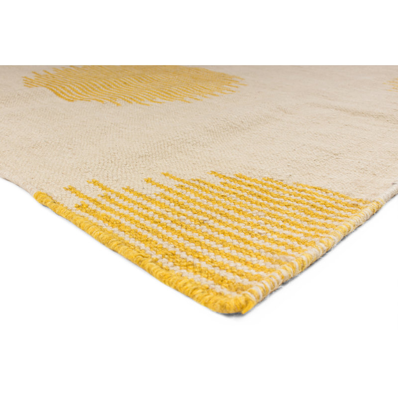 Trainor Rectangle Polka Dots Hand Woven Kilim, Rectangle 200 x 290cm