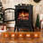  15" Infrared Electric Fireplace Stove - 1000W/1500W, Adjustable Brightness & Heating Modes, Black