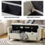 Louvenia 127cm Upholstered Flip Top Bench With Subdivided Storage and Toss Pillows-1396245759
