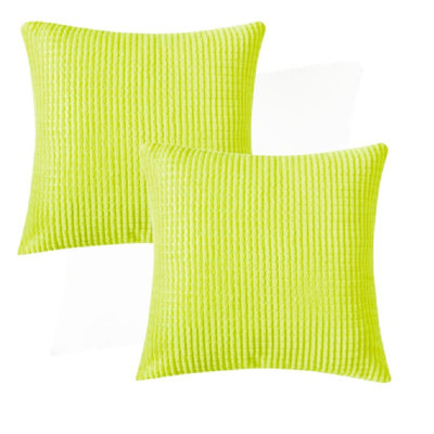 Ensemble de 2 housses de coussin en velours côtelé