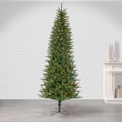 7.5 ft. Pre Lit Clear UL Natural Cut Narrow Northern Spruce
