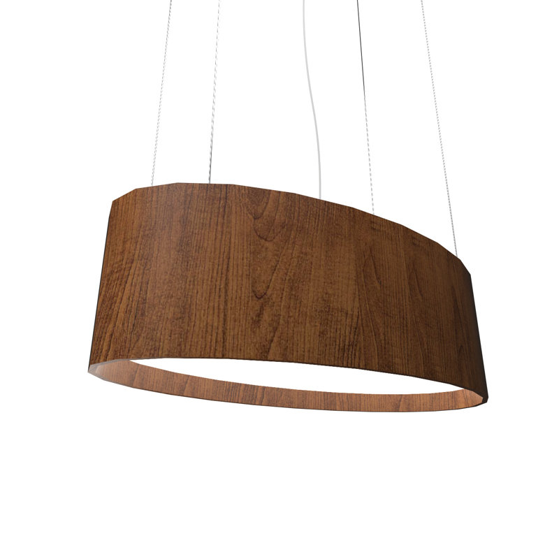 1 - Light LED Pendant, Imbuia