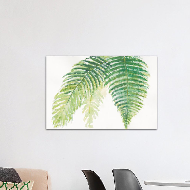 «Ferns III» par Chris Paschke, reproduction sur toile tendue, H 12 po x l 18 po x P 1,5 po