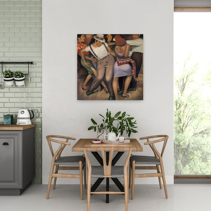Latino Jazz, art contemporain abstrait, H 32 po x l 32 po