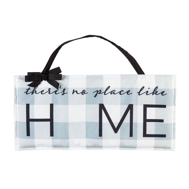 Ensemble de 4 décorations murales interchangeables No Place Like Home 4 pièces