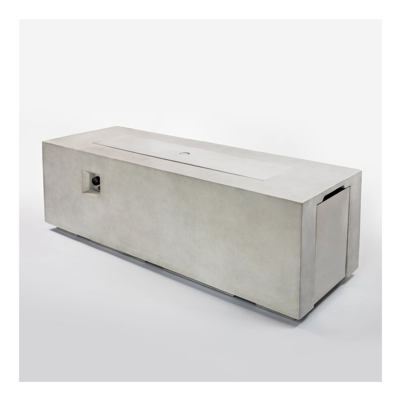 70inch Concrete Large Fire Pit Table