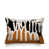 Orange brûlé / noir / blanc cassé