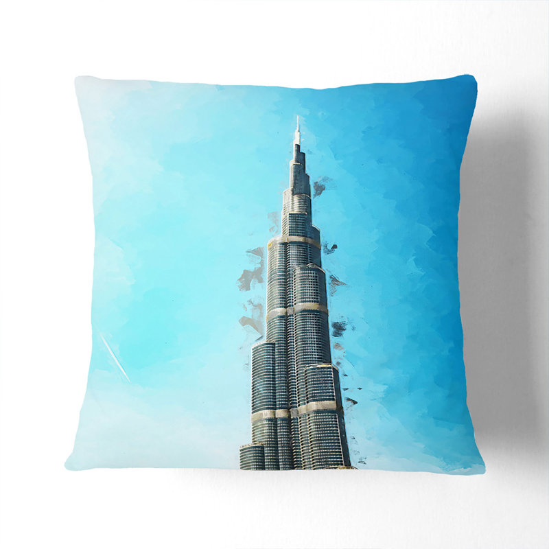 Square Throw Cushion, Black, 40cm H x 40cm W x 15cm D