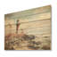 «Coastal Light House Minimal Landscape» - art mural en bois sur bois de pin naturel Coastal Light House-1614311463