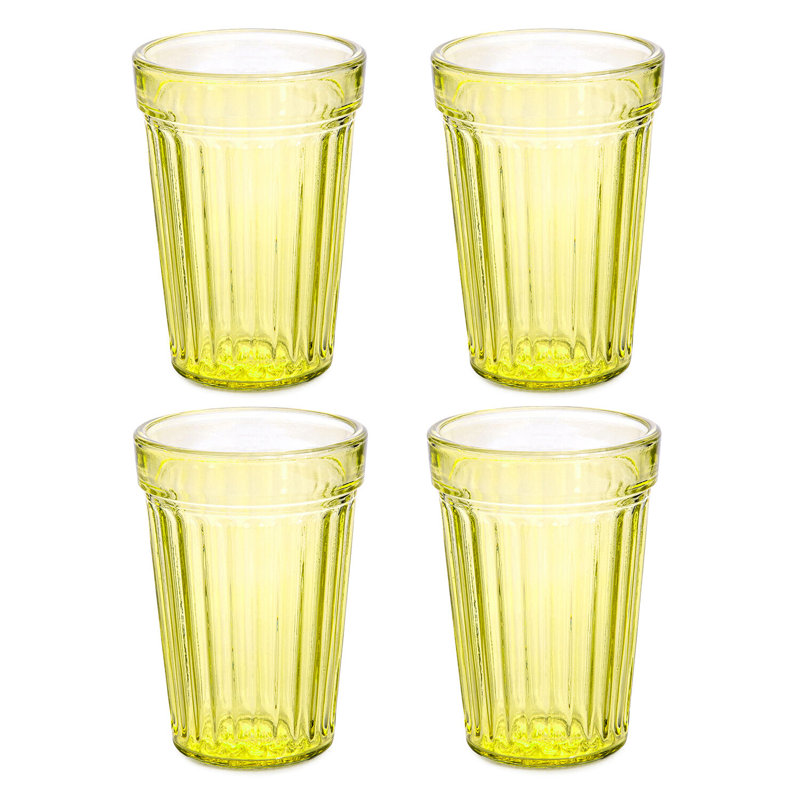 Mankin 8.4oz. Drinking Glass Set, Yellow