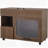 2 IN 1 Multi-use Cat Litter Box Enclosure, Modern Walnut Side Table with Storage, Buffet Casanova Side Board